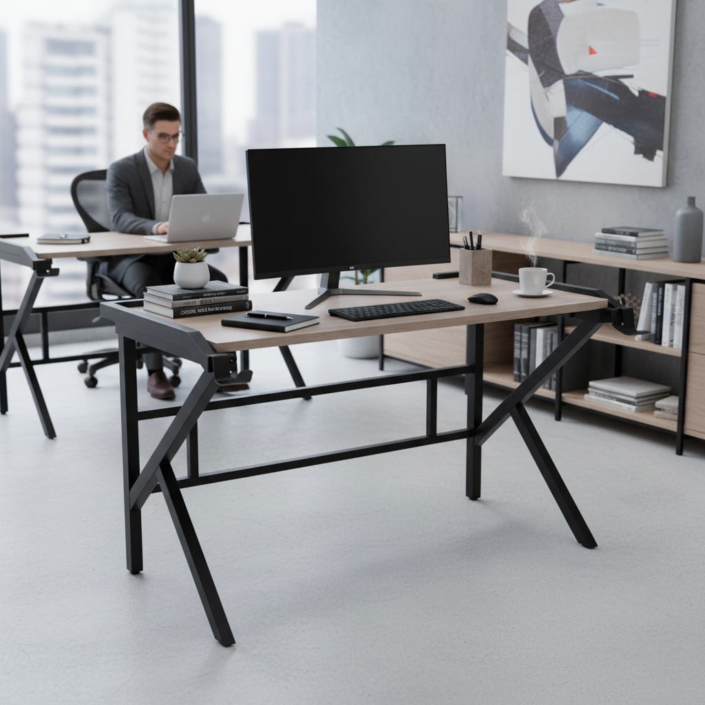 Gaming Table with LED Light Black 120x60x75cm | UAE-Wide Delivery