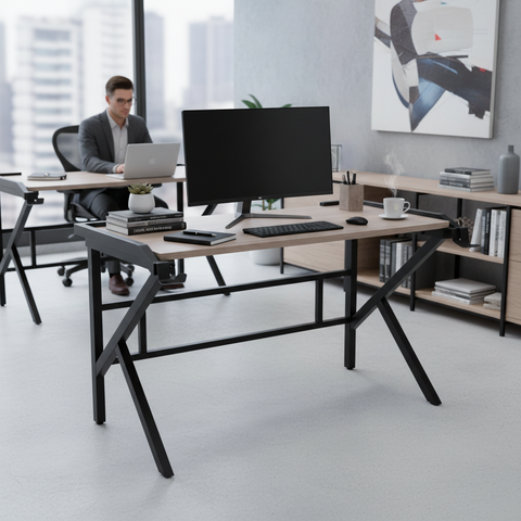 Gaming Table with LED Light Black 120x60x75cm | UAE-Wide Delivery