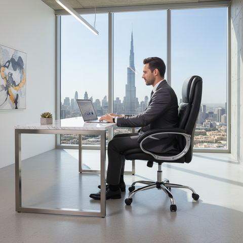 Office Chair Black IH 548 BLK | Premium Ergonomic Seating UAE