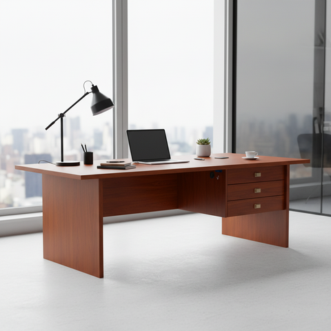 Office Desk Cherry Wood 120x60x75 cm | Premium Desks UAE