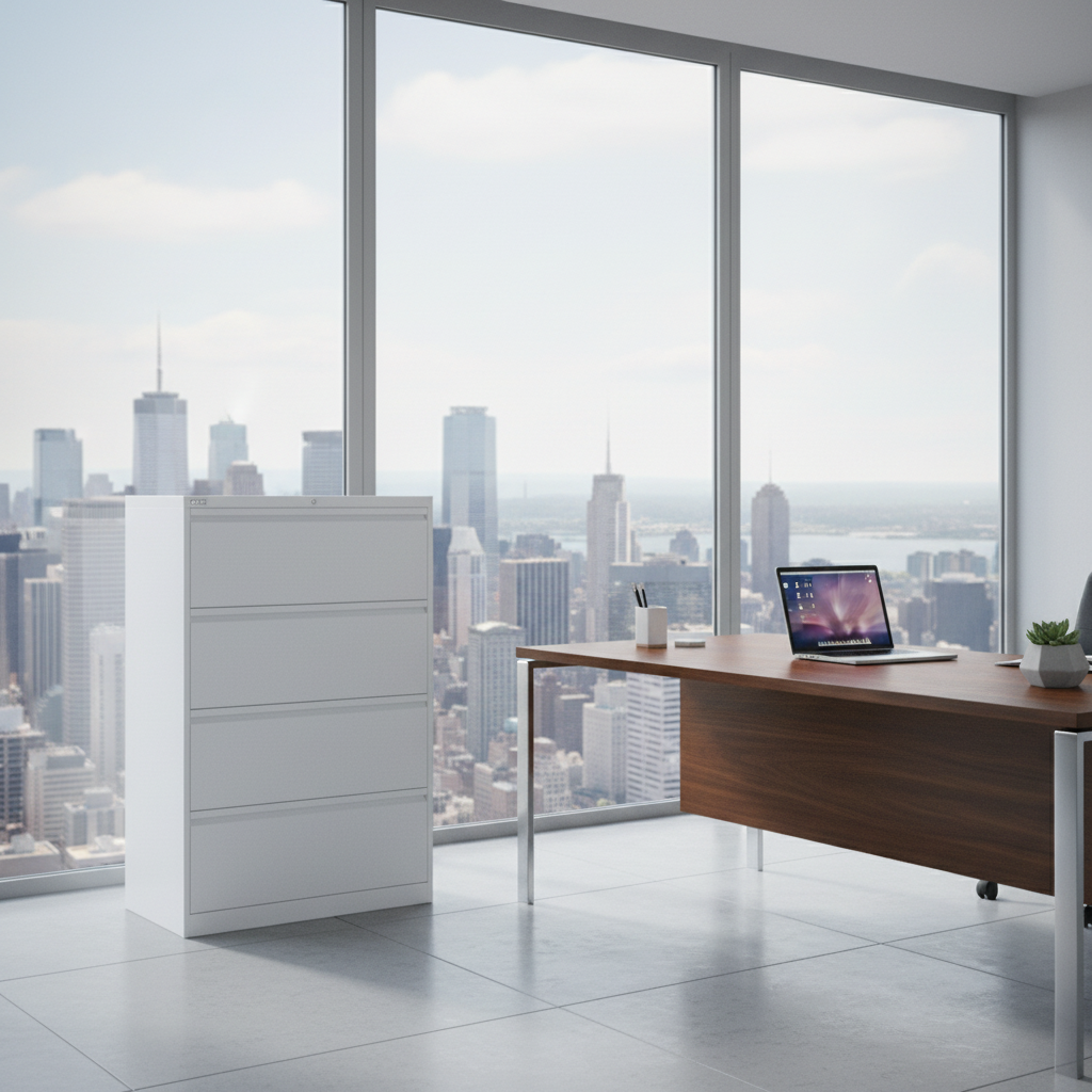 GO Lateral File Cabinet 4-Drawer | Model GO-LFC-4D (KDGLF4) – White