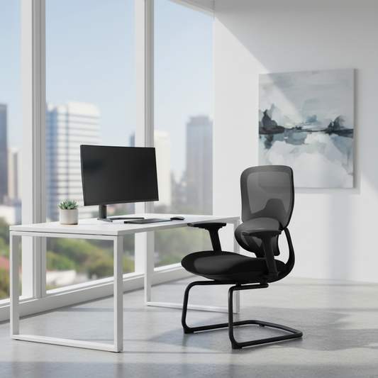 Vibe VC Mesh Back Visitor Chair | Ergonomic Office Chair UAE