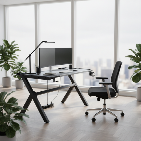 Gaming Table with LED Light Black 120x60x75cm | Premium Gaming Desk UAE