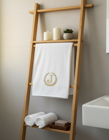 Monogrammed Bath Towel UAE - Personalized Cotton 70x140cm Dubai Abu Dhabi Custom