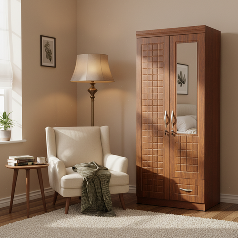 Wooden Wardrobe IH 8821 | Premium Storage Cabinet UAE | Dubai, Abu Dhabi & All Emirates