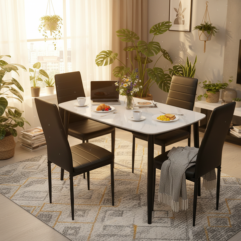 Premium Dining Table Set (Table Size 120x70) | Modern Dining Furniture UAE