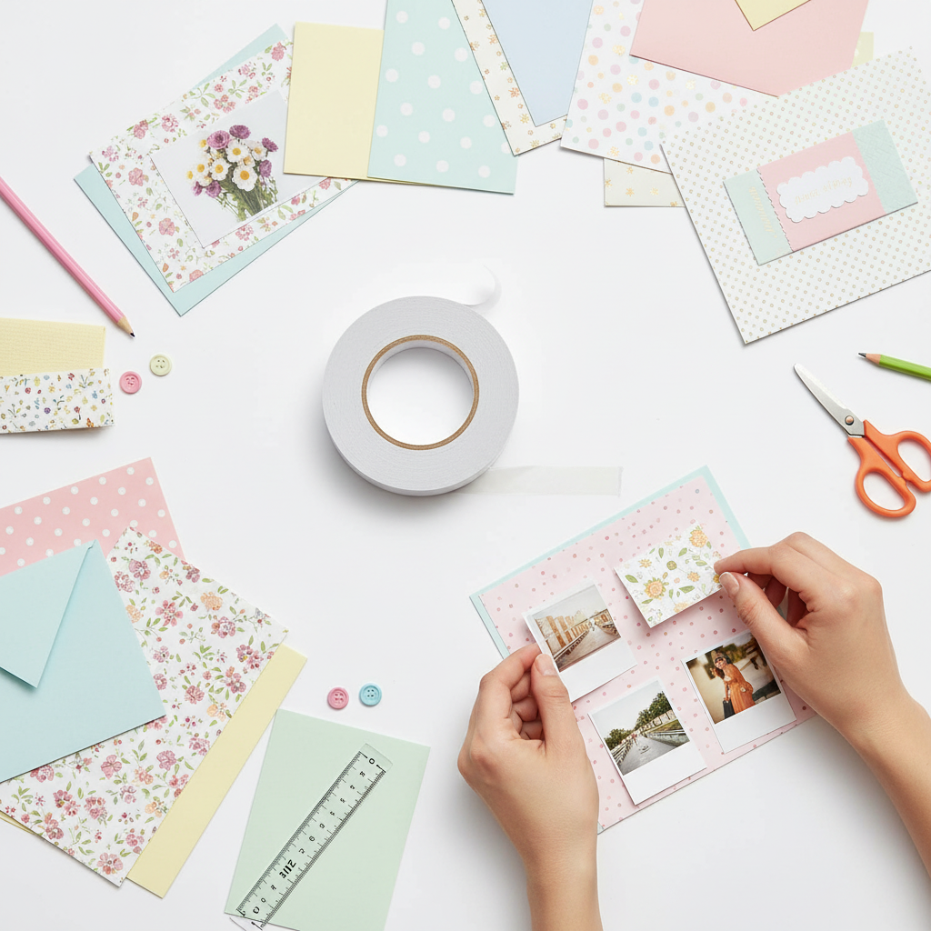 Double Sided Tape 20 Yards 1 Inch - Heavy Duty Adhesive Tape UAE | INFINI HOMES