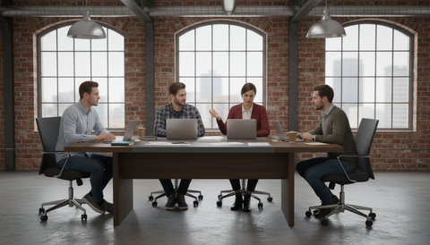 INFINI HOMES Meeting Table UAE - Model KN024-MT-20 Walnut Grey 120x200cm Dubai Abu Dhabi Sharjah