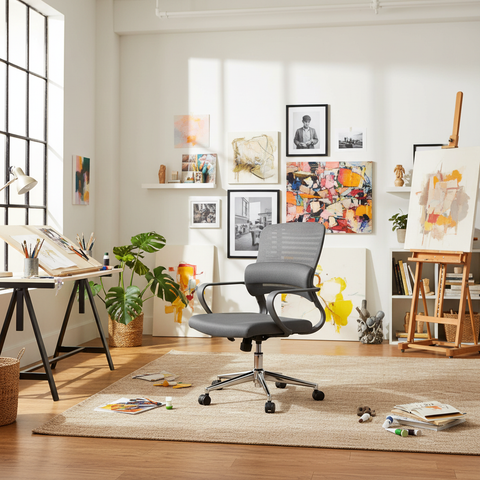 Office Chair Black IH 4008 GRY | Premium Ergonomic Seating UAE