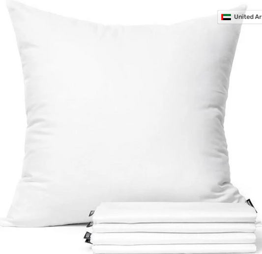 Cushion Cover – 65x65cm | White | Soft Cotton | Machine Washable | UAE