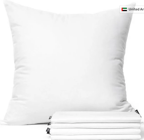 Cushion Cover – 65x65cm | White | Soft Cotton | Machine Washable | UAE