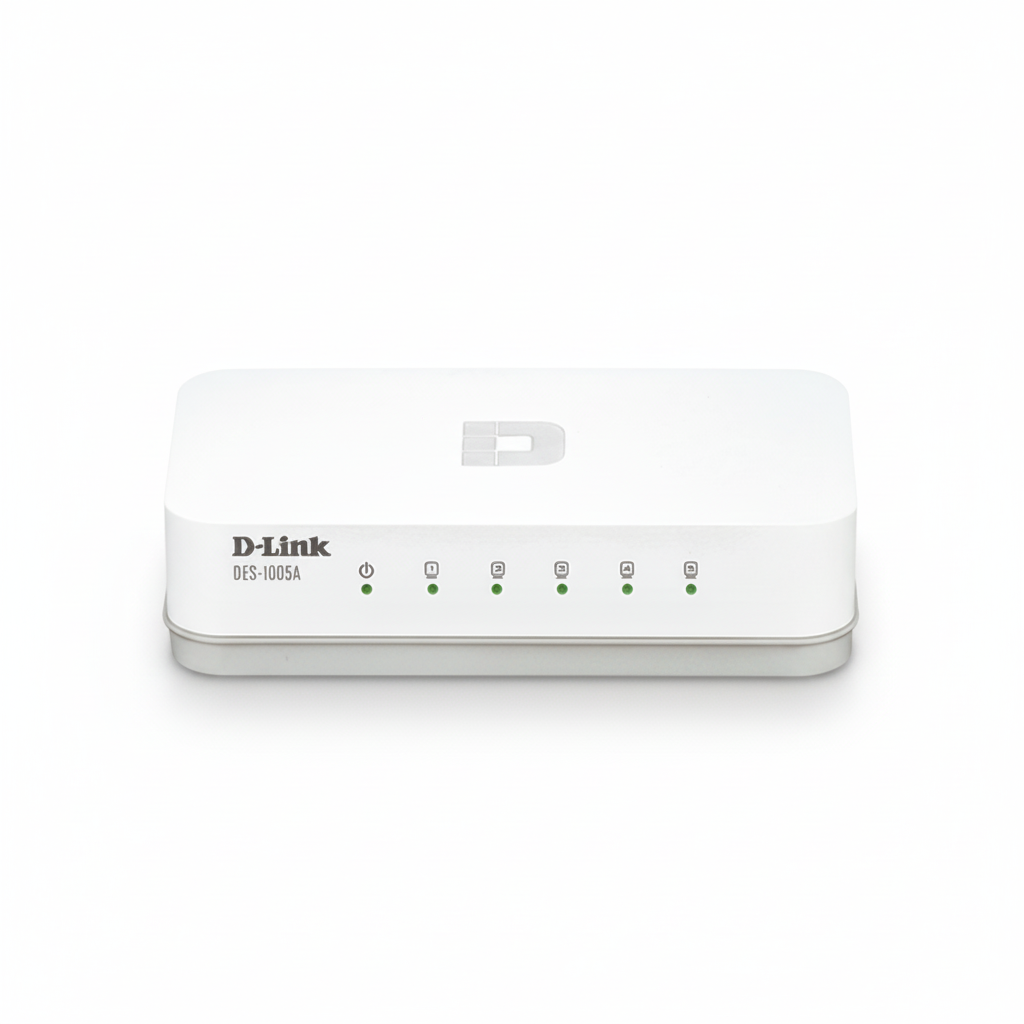 D-Link DES-1005A 5-Port Fast Ethernet Switch UAE | 10/100Mbps Desktop Network Switch Dubai Abu Dhabi Sharjah Ajman Umm Al Quwain Ras Al Khaimah Fujairah