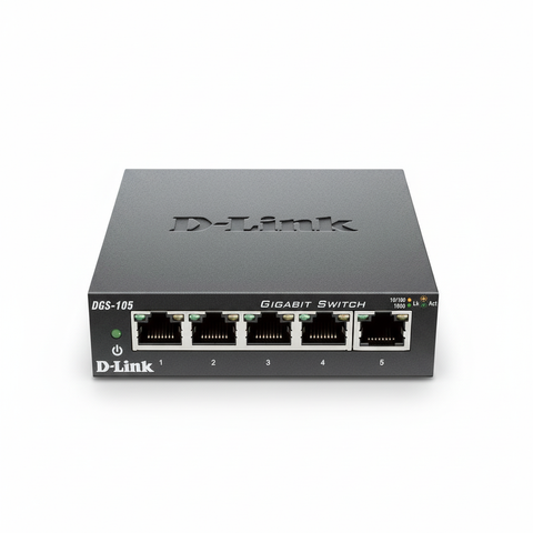 D-Link DGS-105B 5-Port Gigabit Unmanaged Metal Desktop Switch UAE | Dubai Abu Dhabi Sharjah Ajman Umm Al Quwain Ras Al Khaimah Fujairah