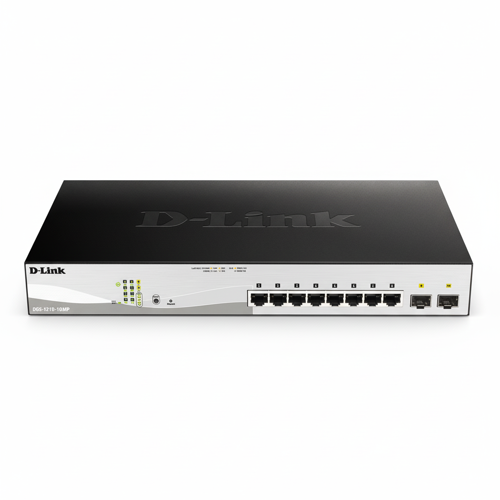 D-Link DGS-1210-10MP 10-Port Gigabit Smart Managed PoE Switch UAE | 130W PoE+ Network Switch Dubai Abu Dhabi Sharjah Ajman Umm Al Quwain Ras Al Khaimah Fujairah