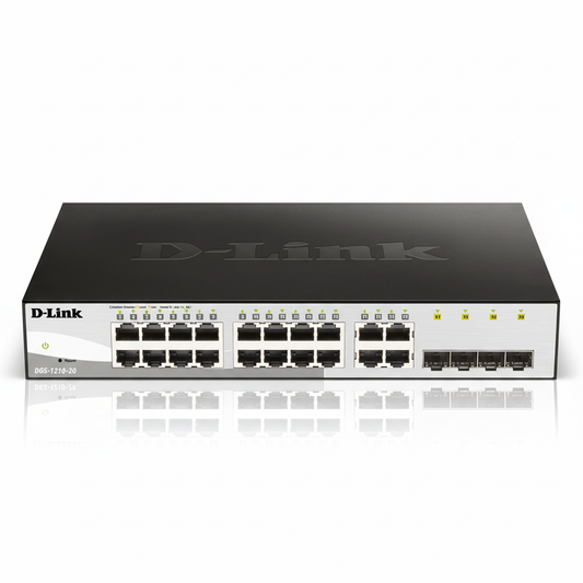 D-Link DGS-1210-20 20-Port Gigabit Smart Managed Switch UAE | Layer 2 Network Switch Dubai Abu Dhabi Sharjah Ajman Umm Al Quwain Ras Al Khaimah Fujairah