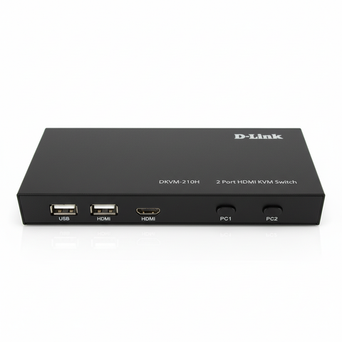 D-Link DKVM-210H 2-Port KVM Switch with HDMI and USB Ports | UAE Stock | Dubai Abu Dhabi Sharjah Ajman Umm Al Quwain Ras Al Khaimah Fujairah Delivery