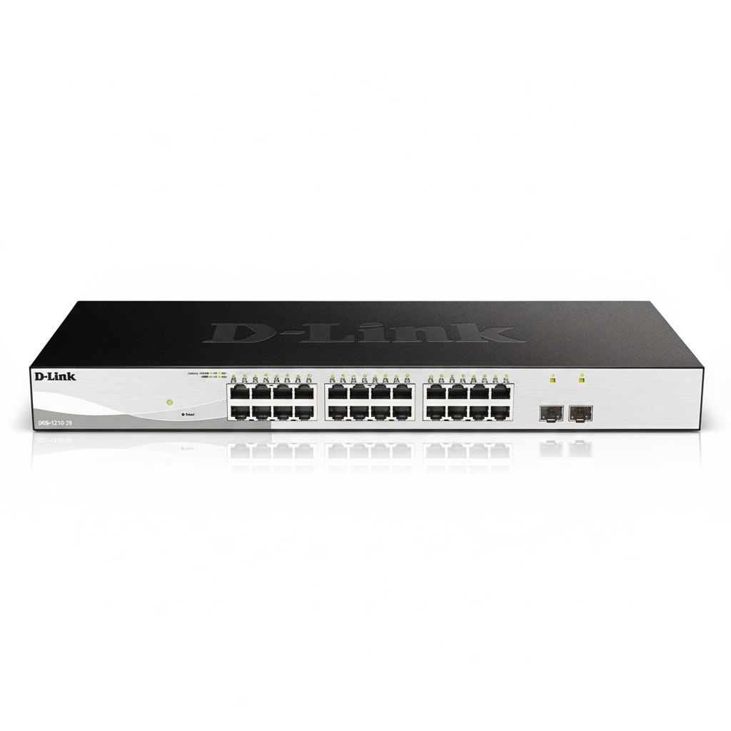 D-Link DGS-F1210-26PS-E 26-Port Gigabit Managed PoE Switch UAE | 370W Layer 2 Smart Switch Dubai Abu Dhabi Sharjah Ajman Umm Al Quwain Ras Al Khaimah Fujairah
