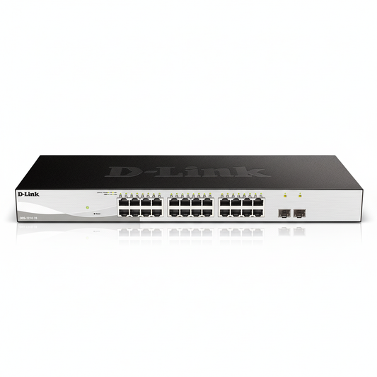 D-Link DGS-F1210-26PS-E 26-Port Gigabit Managed PoE Switch UAE | 370W Layer 2 Smart Switch Dubai Abu Dhabi Sharjah Ajman Umm Al Quwain Ras Al Khaimah Fujairah