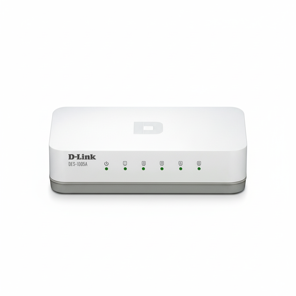 D-Link DES-1005A 5-Port Fast Ethernet Desktop Switch UAE | 10/100Mbps Network Switch Dubai Abu Dhabi Sharjah Ajman Umm Al Quwain Ras Al Khaimah Fujairah