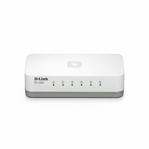 D-Link DES-1005A 5-Port Fast Ethernet Desktop Switch UAE | 10/100Mbps Network Switch Dubai Abu Dhabi Sharjah Ajman Umm Al Quwain Ras Al Khaimah Fujairah