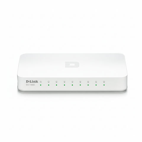 D-Link DES-1008A 8-Port 10/100 Fast Ethernet Switch UAE | Desktop Network Switch Dubai Abu Dhabi Sharjah Ajman Umm Al Quwain Ras Al Khaimah Fujairah