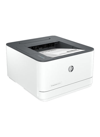HP LaserJet Pro 3003DW wireless mono laser printer right-side angle view – duplex A4 black and white printer for UAE offices