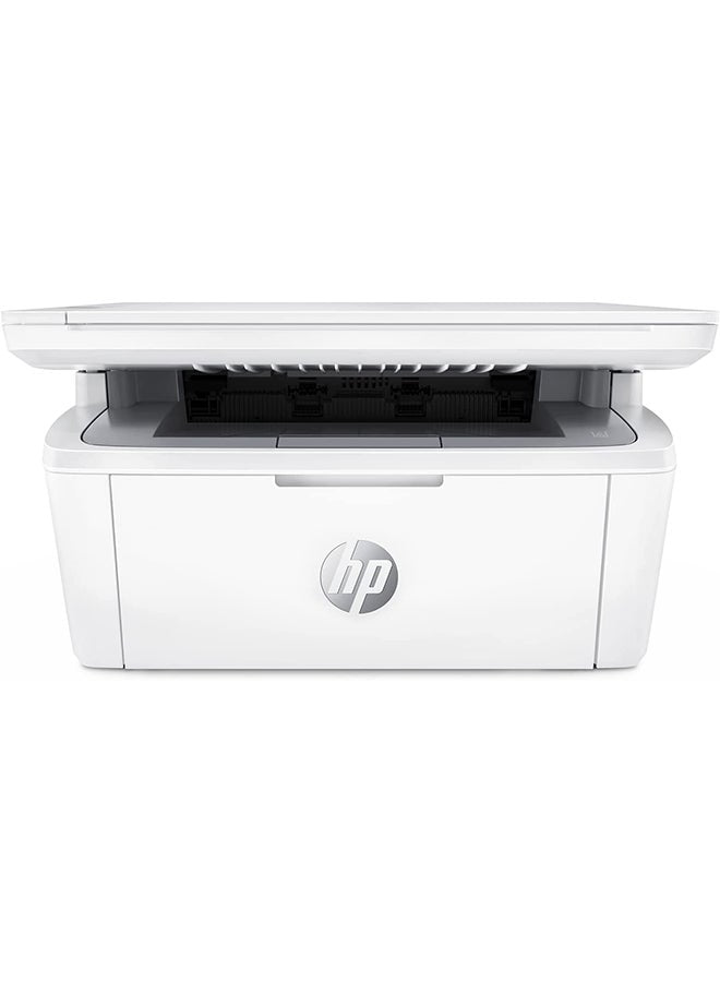 HP LaserJet M141A Multifunction Printer front view with scanner lid open – buy in UAE