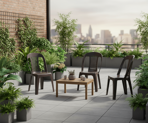 Premium Regal Chairs Set of 4 Beige - UAE Wide Delivery | Dubai Abu Dhabi Sharjah