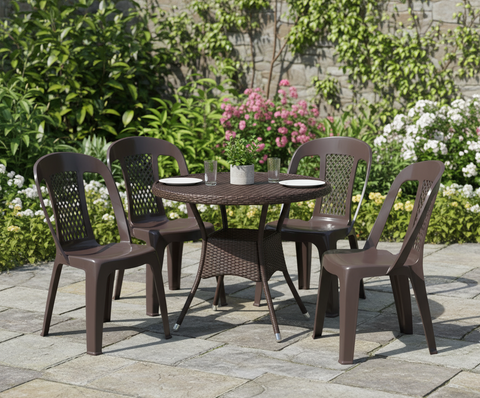 Premium Regal Chairs Set of 4 Beige - UAE Wide Delivery | Dubai Abu Dhabi Sharjah