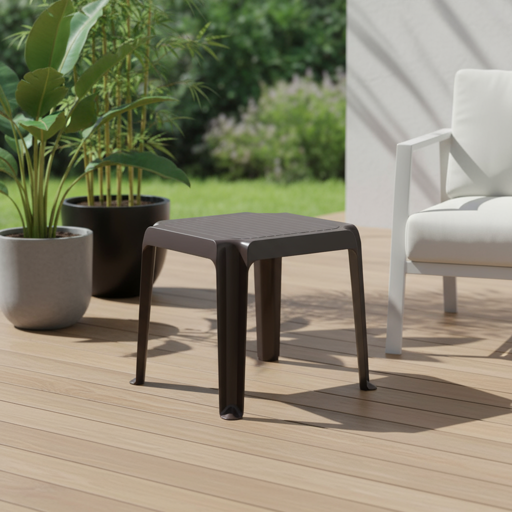 Premium Plastic Regina Low Square Table - UAE Wide Delivery | Dubai Abu Dhabi Sharjah