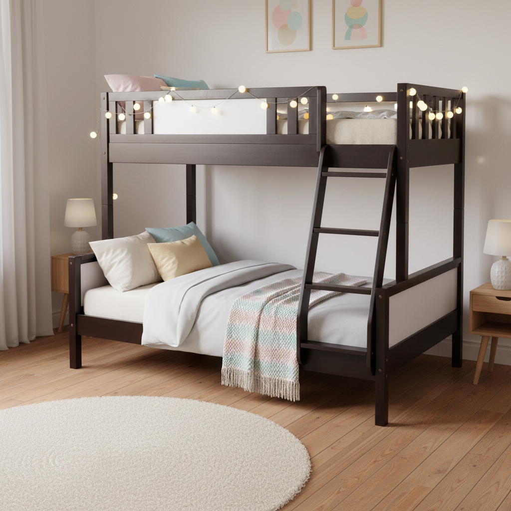 Wooden Bunk Bed IH 5026 | Premium Kids & Guest Room Bunk Bed UAE