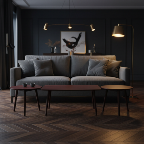 Coffee Table Set (1+2) | Premium Living Room Furniture UAE