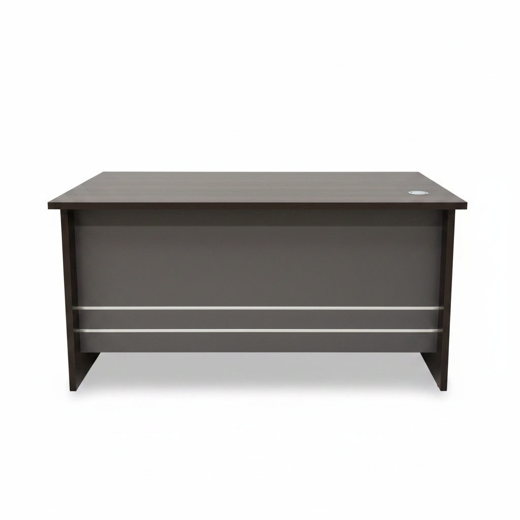 Dark Executive Office Desk – White Background