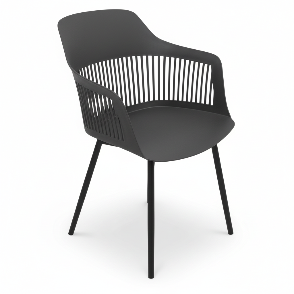 Heavy Duty PP Chair IH 326 | Durable Plastic Office Chair UAE Black