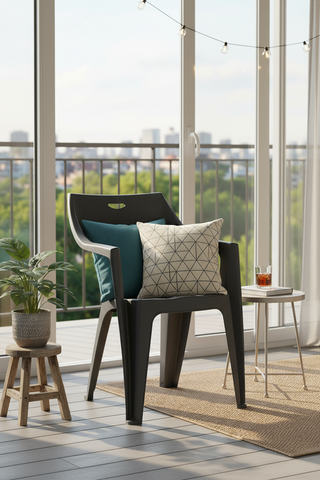 Premium Plastic Duke Armchair Cool Grey - UAE Wide Delivery | Dubai Abu Dhabi Sharjah