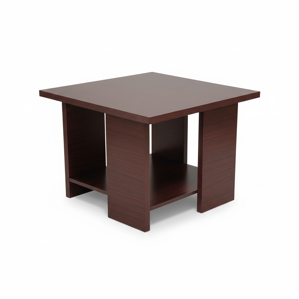 Coffee Table IH 4060 | Mahogany 60×60×45 cm – INFINI HOMES UAE
