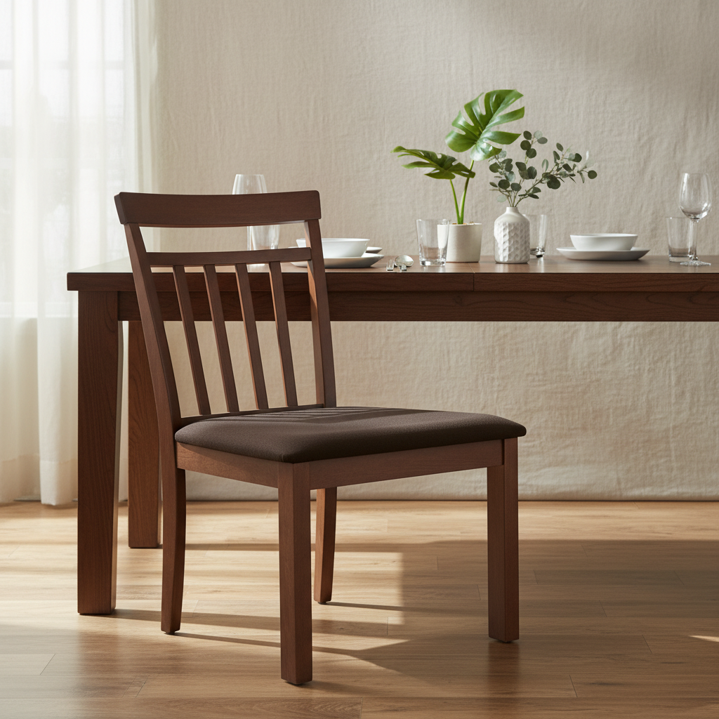 Malaysian Dining Chair IH 658 | Premium Wood Finish | INFINI HOMES UAE