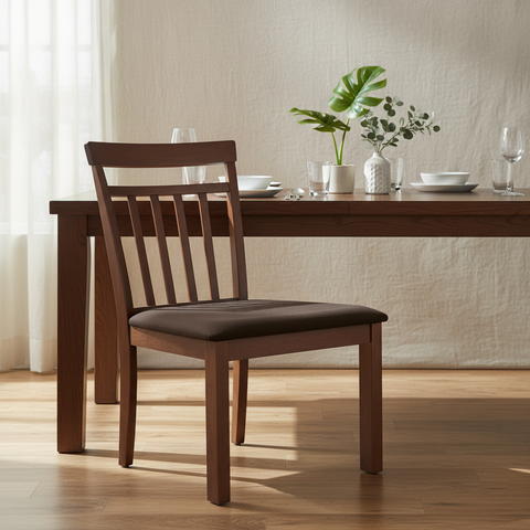 Malaysian Dining Chair IH 658 | Premium Wood Finish | INFINI HOMES UAE