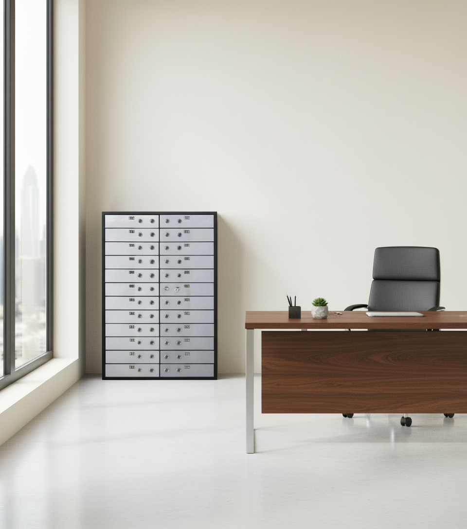 Valberg DB-24 Deposit Boxes UAE - 24 Compartment Bank Vault Storage Dubai