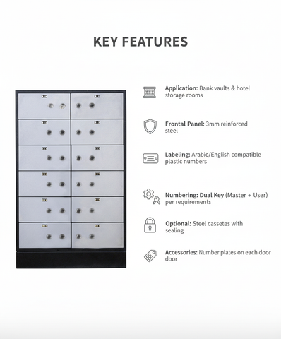 Valberg DB-12 Deposit Boxes UAE - Bank Vault Storage Dubai