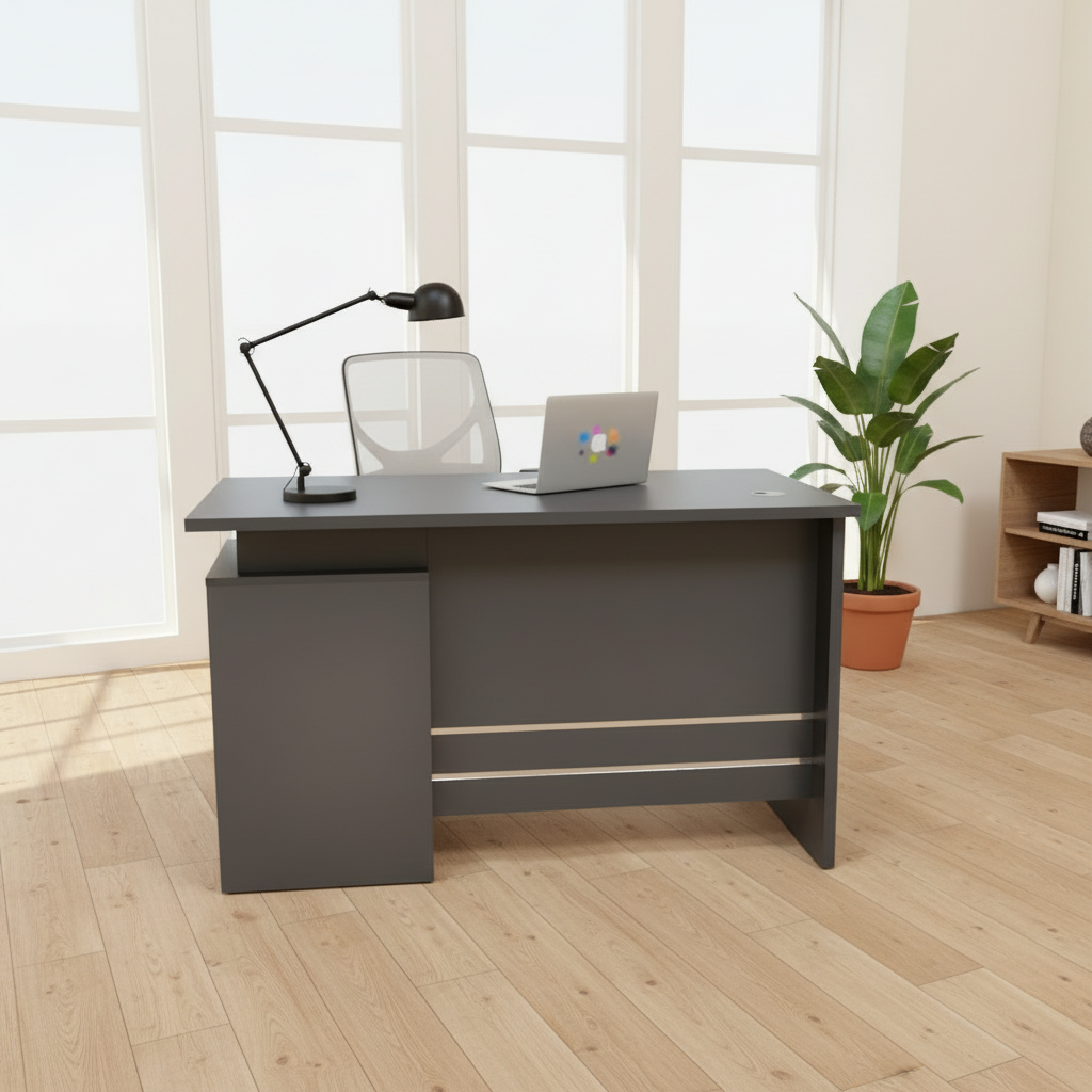 INFINI HOMES IH 5012 1.2M Office Table Coffee Grey in Modern UAE Office Setting