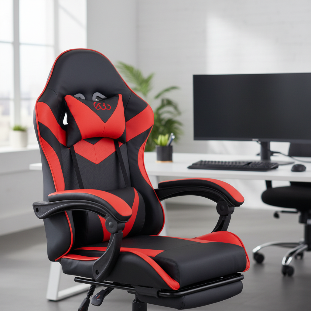 Premium Gaming Chair UAE - Red & Black Ergonomic Office Chair | IH FR35