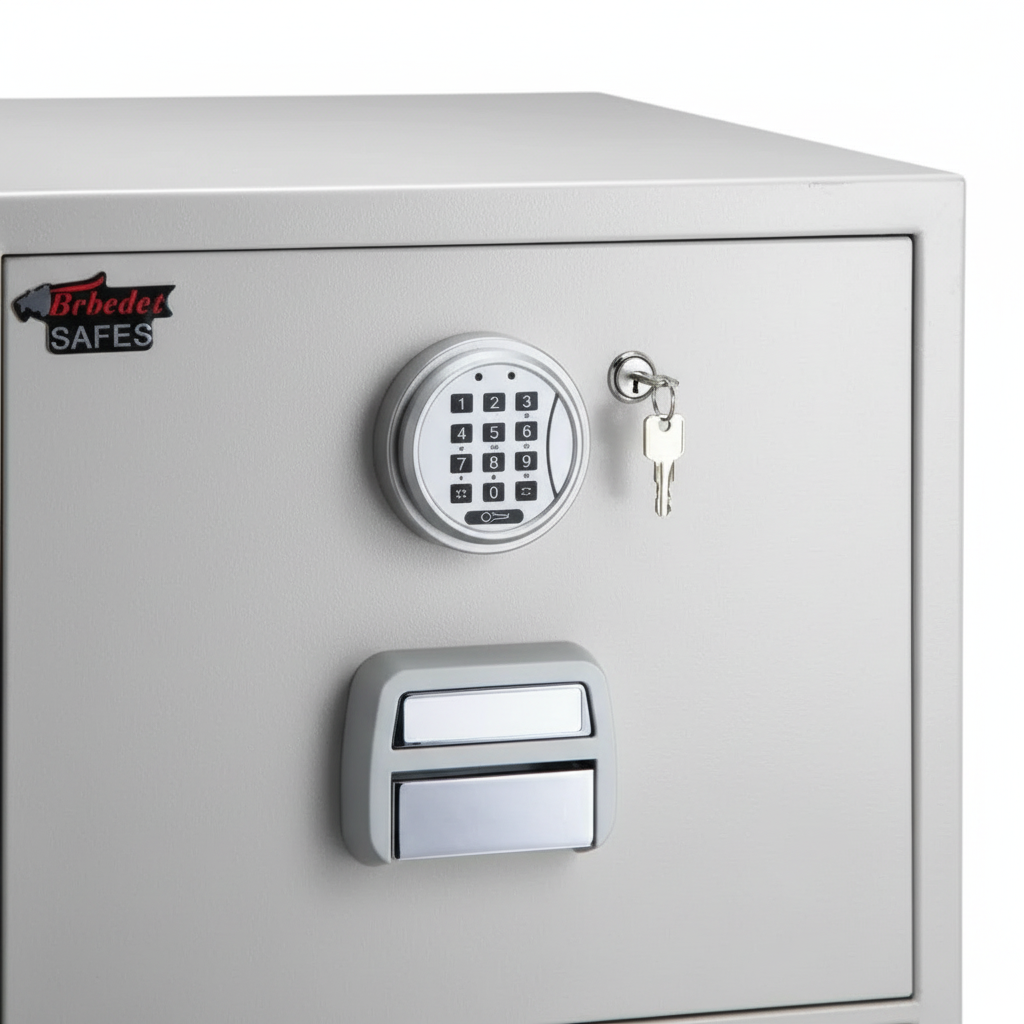 Eagle SF-680-2EKX Fire-Resistant Filing Cabinet – 2 Drawers, Digital + Key Lock System