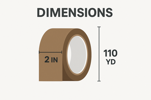 Premium Brown BOPP Packing Tape UAE | Heavy Duty Packaging Tape Dubai Abu Dhabi | INFINI HOMES