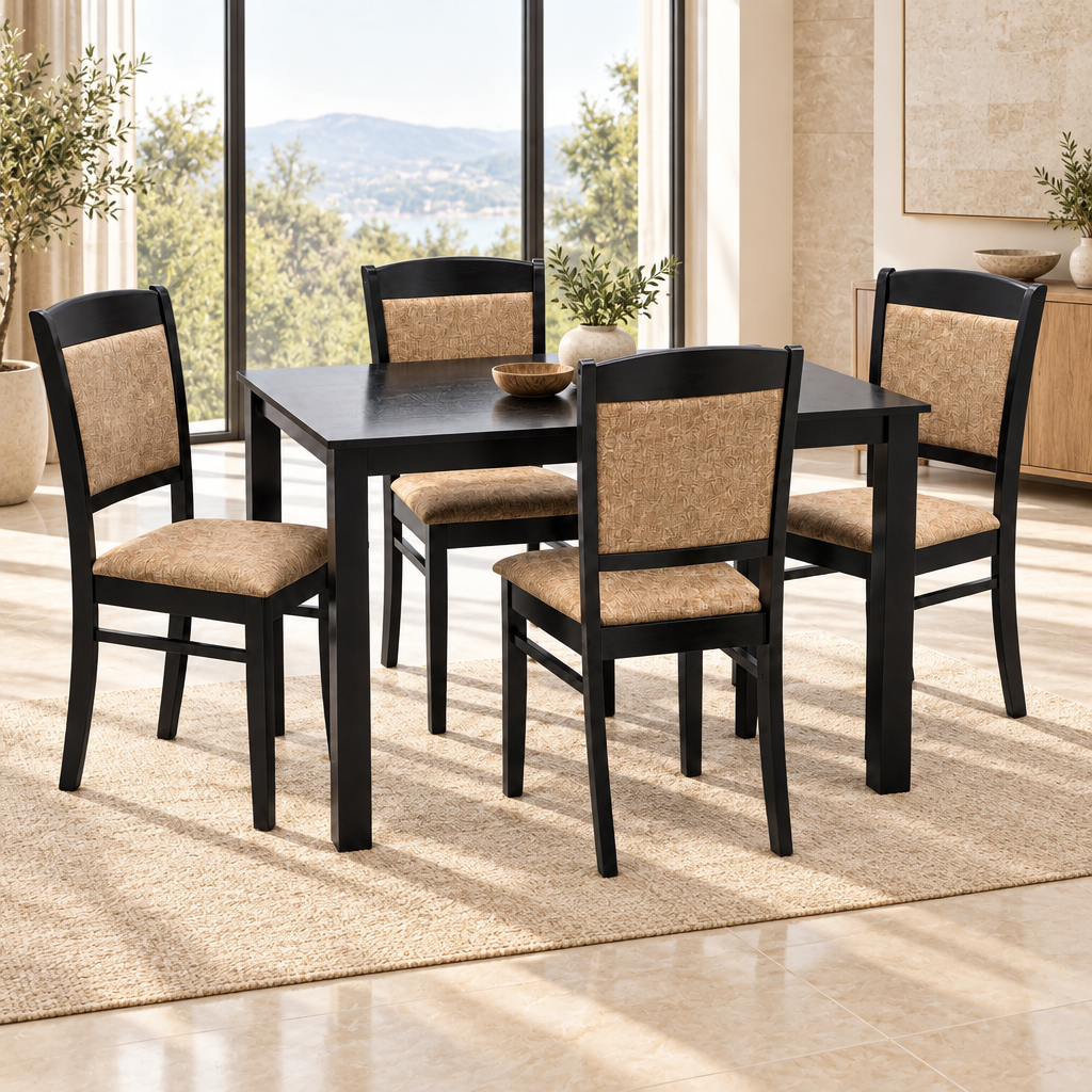 Wenge Dining Table Set 1+4 | IH-MILAN-4 UAE