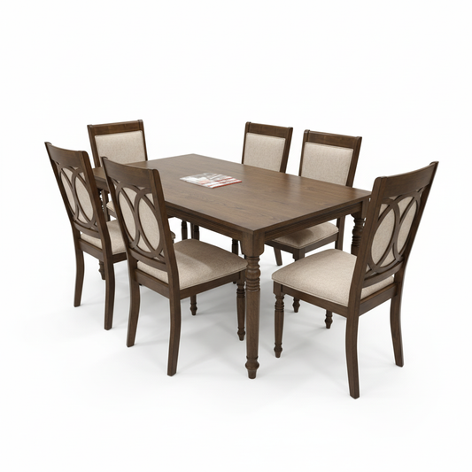 Dining Table Set IH 3846 (1+6) | 7-Piece Dining Furniture UAE