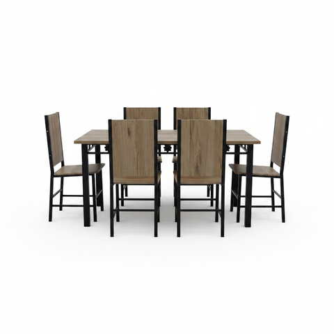 Dining Table & Chairs Set Front View – Contemporary Home Dining Furniture | UAE Wide Delivery | Dubai Sharjah