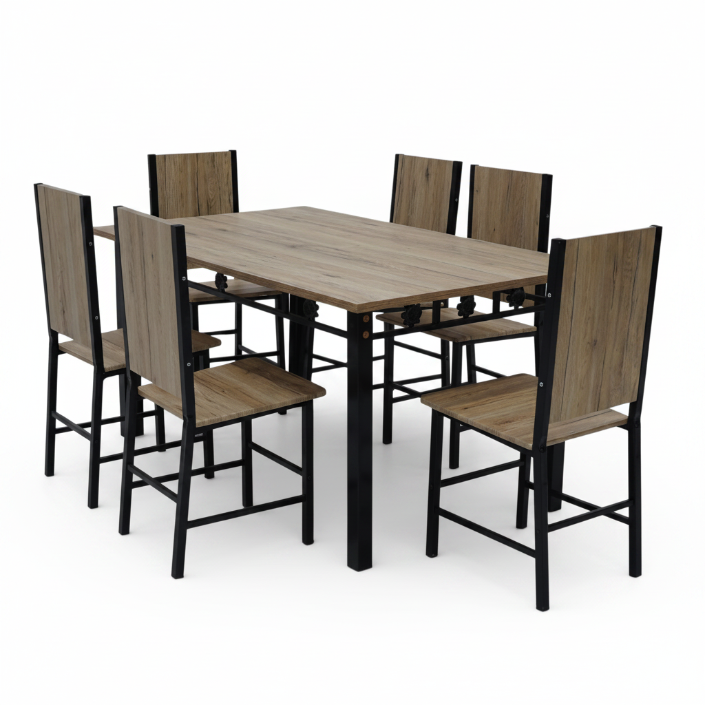 Modern Dining Set White Background – Dining Table & Chair Set | Buy Furniture Online UAE | Dubai Delivery
