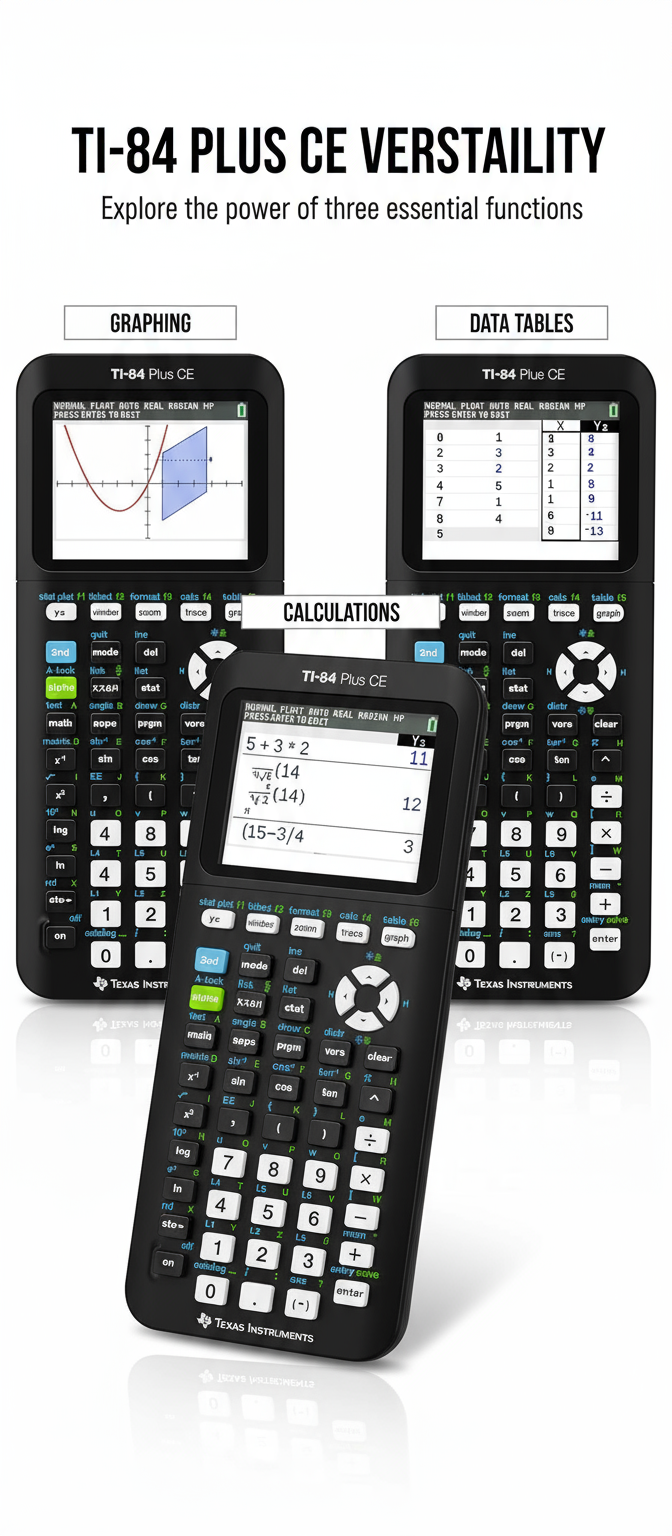 TI-84 Plus CE Graphing Calculator - Scientific Calculator for Students UAE | Texas Instruments