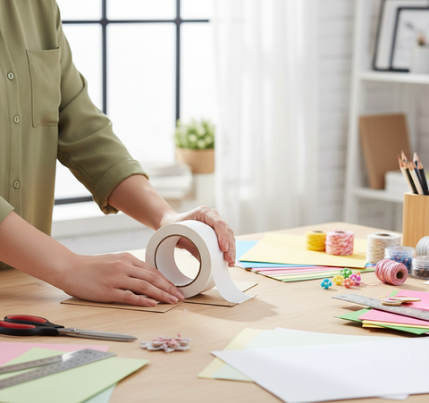 Double Sided Tape 20 Yards x 2 Inch - Premium Strong Adhesive Tape UAE